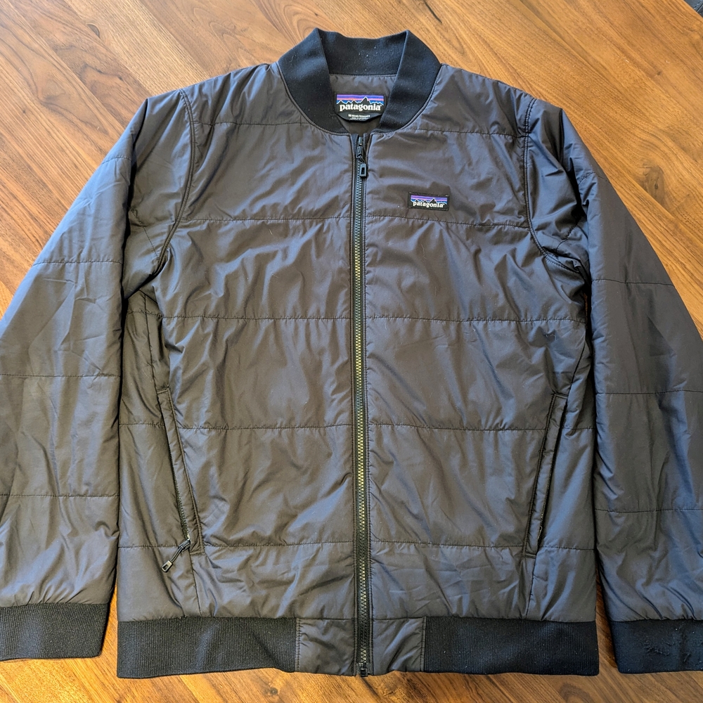 Patagonia Black Men's Black Zemer Bomber | Size Medium